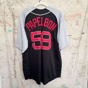 Jonathan Papelbon #58 Boston Red Sox Authentic Majestic MLB Jersey